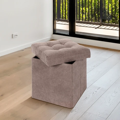 Пуфик Dreambag складной Бежевый Велюр 13253