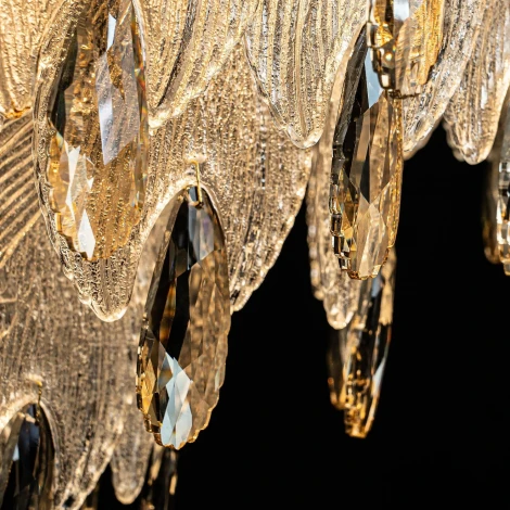 Подвесная люстра хрустальная Modelux ML.6928.600 GD