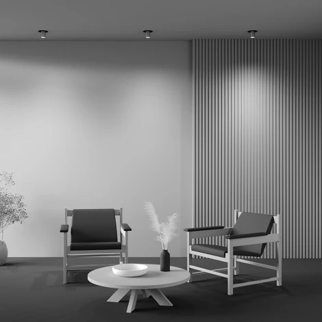 Встраиваемый светильник Maytoni Focus S C048CL-01-GU10-BBS (220V, круглые)