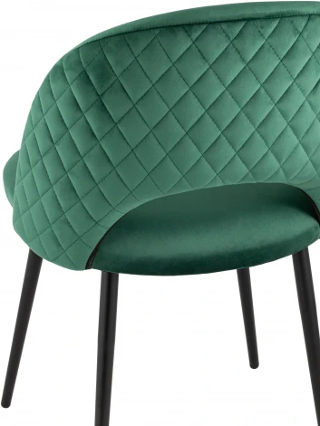 Стул Stool Group Меган NEW велюр с ромбами зелёный УТ000035474