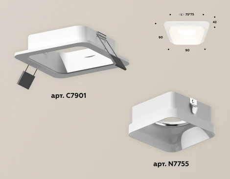 Встраиваемый точечный светильник Ambrella XC XC7901013 (220V)