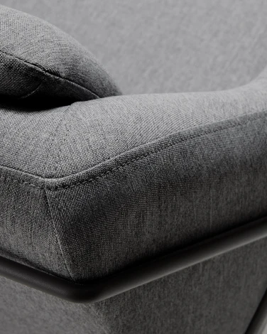 Диван Brida графитовый 128 см La Forma (ex Julia Grup) арт.068781