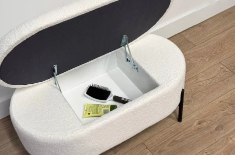 Пуф Барни Mebelson (Металл/Белый) арт.173750,2708