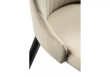 Стул Woodville на металлокаркасе Kora beige / black 15099
