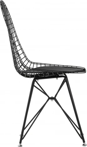 Стул обеденный Eiffel черный с черной подушкой 4 шт Stool Group (арт.УТ000037511)