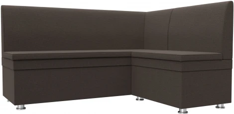 Диван кухонный угловой Уют правый угол (Коричневый/Рогожка) Лига Диванов арт.123897