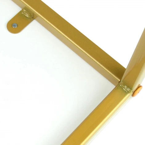 Стол журнальный МеталлАрт М002 белый мрамор/золото Mebelik 009486