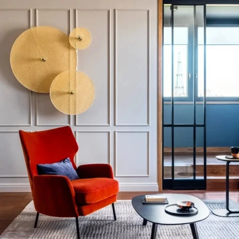 Настенный светильник Aromas del Campo Tan Tan A1053/10/Chrome + 1125/90 Natural