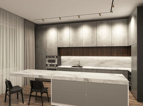 Трековый светильник Denkirs Smart Spot DK8010-BG (LED, 220V, управление смартфоном, голосовое управление, умный дом - Алиса)