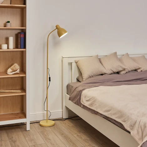 Торшер напольный под лампу Е27, 60W, с регулировкой наклона, желтый Uniel UML-T701 E27 YELLOW