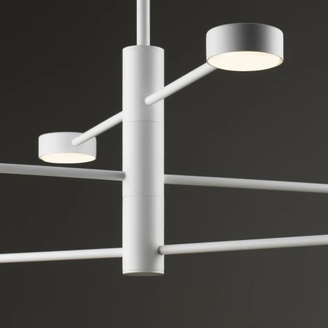 Потолочная люстра ярусная на штанге Freya Tactic FR5363CL-06W (220V, круглые)