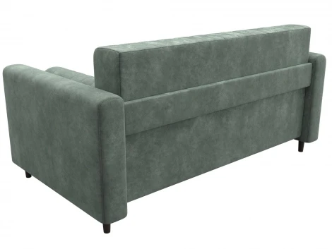 Диван прямой Лига-070 (ЛДСП,Брус,Фанера/Дерево/Велюр/Зеленый) Лига Диванов 129760