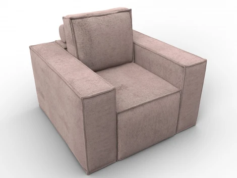 Кресло Лига-081 НПБ (ДСП,Велюр/Бежевый) Лига Диванов 134989