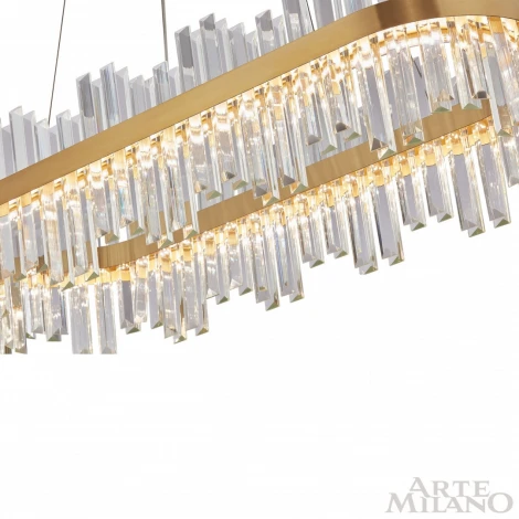 Подвесная люстра Arte Milano Venezia 312033/L800 BS (регулировка яркости, LED, 220V, хрусталь, пульт управления, на тросе)