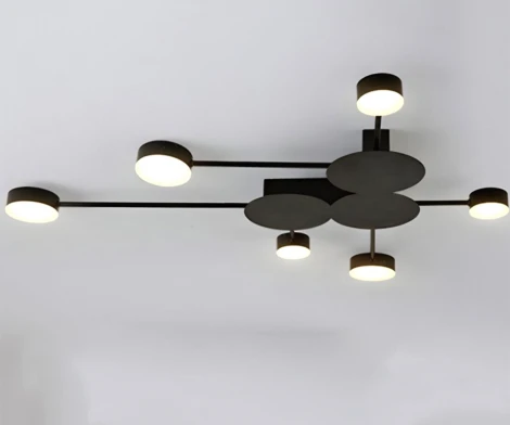 Настенно-потолочный светильник диммируемый Kink Light Фирс 2206D,19 черный Led 48W (4000K) с пультом ДУ