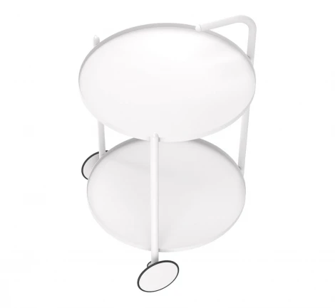 Столик журнальный Sheffilton SHT-CT60 белый муар/белый 6665033501