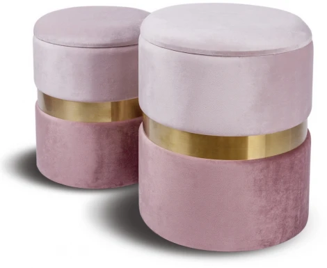 Комплект из 2 пуфиков розовый MY iNTERNO New-York MY18A060C(small+big)