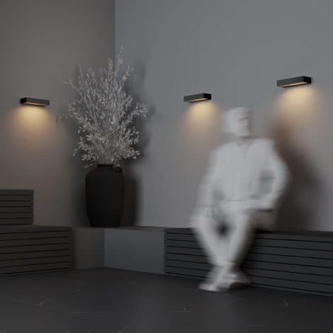 Уличный настенный светильник  Maytoni Lot O428WL-L10GF3K (LED, 220V, IP65)