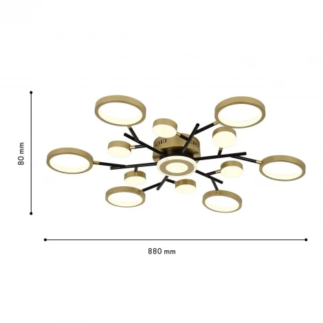 Потолочная люстра на штанге светодиодная с ПДУ F-Promo Hybrid 4686-13C