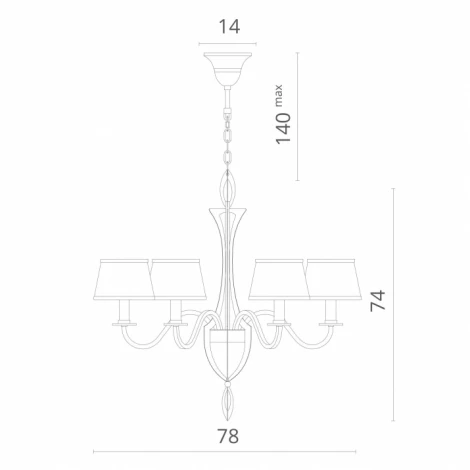 Подвесная люстра Divinare Florence 6819/19 SP-6