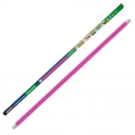 Лампочка светодиодная трубка прозрачная G13 18W Uniel LED-T8-18W/SPSB/G13/CL PLP30WH