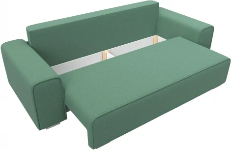 Диван прямой Лига-029 (Зеленый/Рогожка) Лига Диванов арт.123323