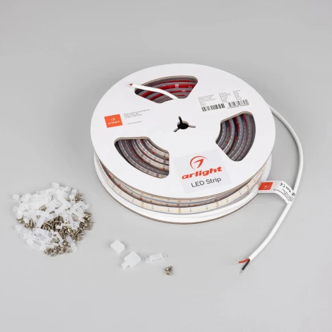 Светодиодная лента герметичная RTW-PFS-A140-12mm 48V Warm2400 (12 W/m, IP68, 20m) (Arlight) 057303