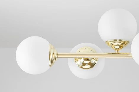 Потолочная люстра на штанге Lampit Fino TP 2005-8 GD (шарики)