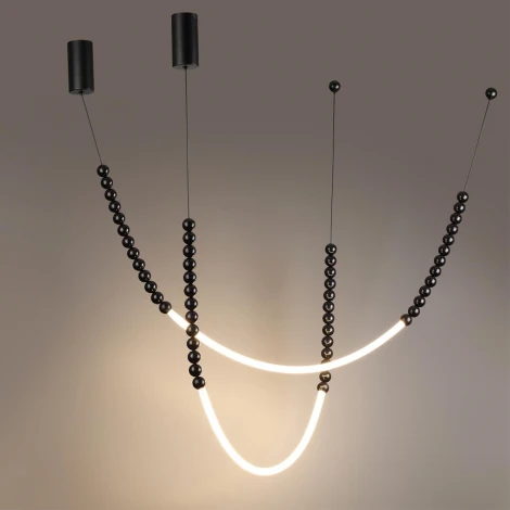 Подвесной светильник Odeon Light Monella 7149/24CL черный/акрил/металл IP20 LED 25W 1600Лм 3500K 300° 220V