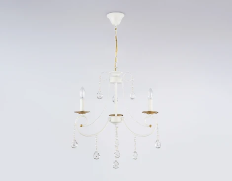 Подвесная люстра с хрусталем Ambrella Classic TR4915 (220V, подвески, на цепи, подсвечник, свеча)