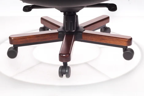 Кресло руководителя Бюрократ T-9923WALNUT черный кожа крестовина металл/дерево