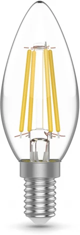 Лампочка светодиодная филаментная Gauss Filament 50312252 Свеча 5W 600lm 4000K E14 LED
