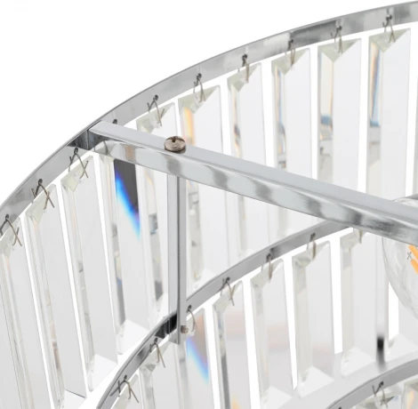 Потолочная люстра каскадная хрустальная Arte Milano Sorrento-7209 377209/7/490 CR (220V, круглые)