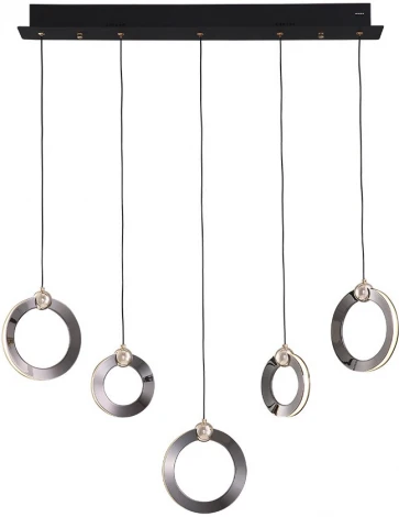 Подвесной светильник Lumien Hall Livin LH8028/5P-BK-PBK-SGD