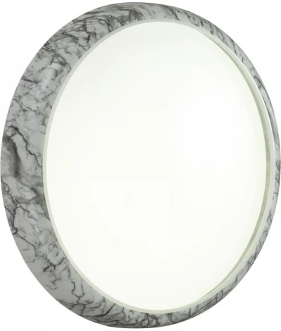 Настенно-потолочный светильник Sonex Mramo White 7638/DL COLOR SN пластик/бел. мрамор LED 48Вт 4000K D410 IP43 (220V, круглые)
