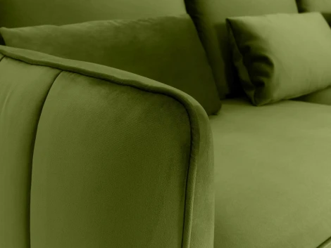 Диван Amsterdam трёхместный ОГОГО 342352 (зеленый)