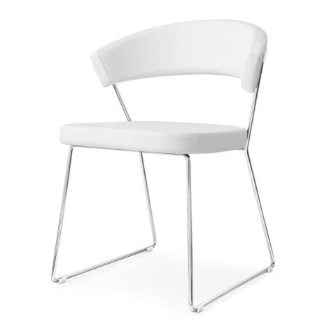 Стул New York Connubia Белый Skuba S92 экокожа