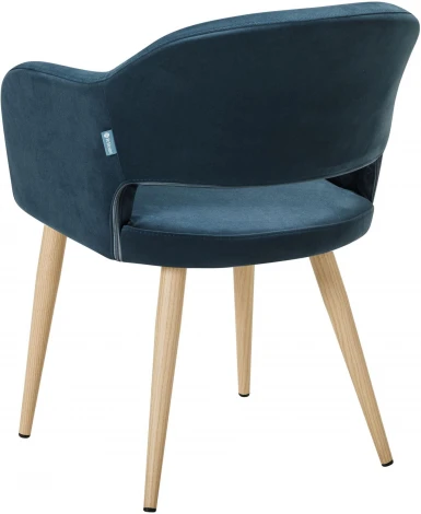 Кресло Oscar Diag blue/нат.дуб R-Home арт.410118161h_Diagblue_н.дуб