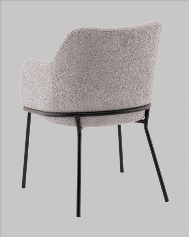 Стул с подлокотниками Кози new ткань букле серый Stool Group арт.УТ000040876