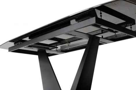 Обеденный стол M-City ACUTO2 170 BLACK MARBLE Черный мрамор матовый, керамика/ черный каркас NEW!