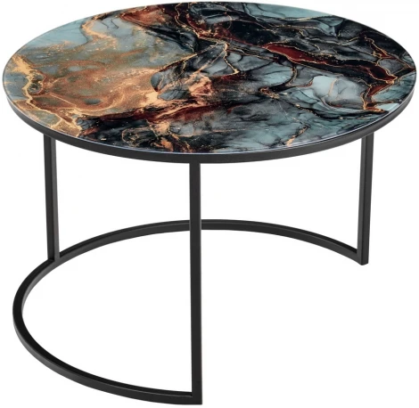 Набор кофейных столиков Tango космический с чёрными ножками, 2шт Bradex Home RF 0205