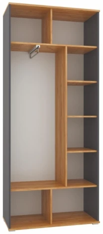 Шкаф Woodville Кассандра 92 дуб крафт золотой / антрацит 559222