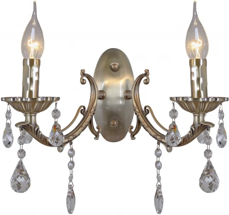 Бра ILLUMICO IL9927-2WSQ-24 AB CASTOR (220V, подвески, подсвечник, свеча)