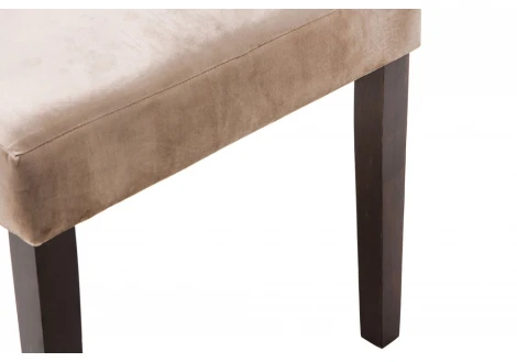 Обеденный стул Woodville Elegance dark walnut / fabric beige 11138