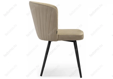 Стул Woodville на металлокаркасе Фрибур velutto 05 / черный 462401