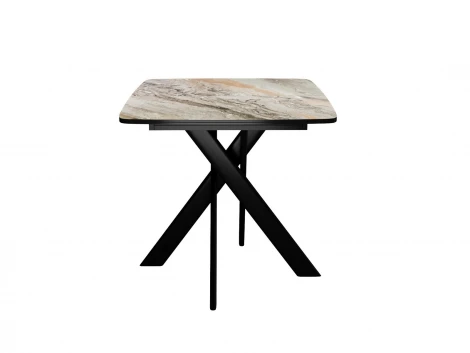 Стол DikLine DKB110, Керамика Venetian Brown Light глянец, опоры черные 00-00081184