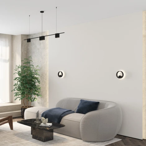 Настенный светильник Denkirs Orbit DK5060-BK 10 Вт, черный матовый (LED, 220V, круглые)