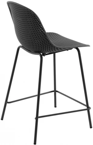 Барный стул La Forma (ex Julia Grup) Quinby (Серый/ Полипропилен,Металл,Пластик,Сталь)