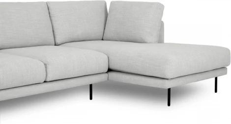 Диван Ricadi угловой ОГОГО (арт.727519), (Ткань,Рогожка/Светло-серый)