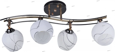 Потолочная люстра IDLamp Violetta 880/4PF-Darkgold
